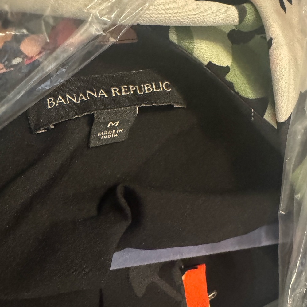 Banana Republic Black and Green Patterned Dress - Picture 3 of 6